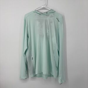 Simms Lightweight Hoodie Mens Medium Blue Performance Solarflex UPF50 Fishing